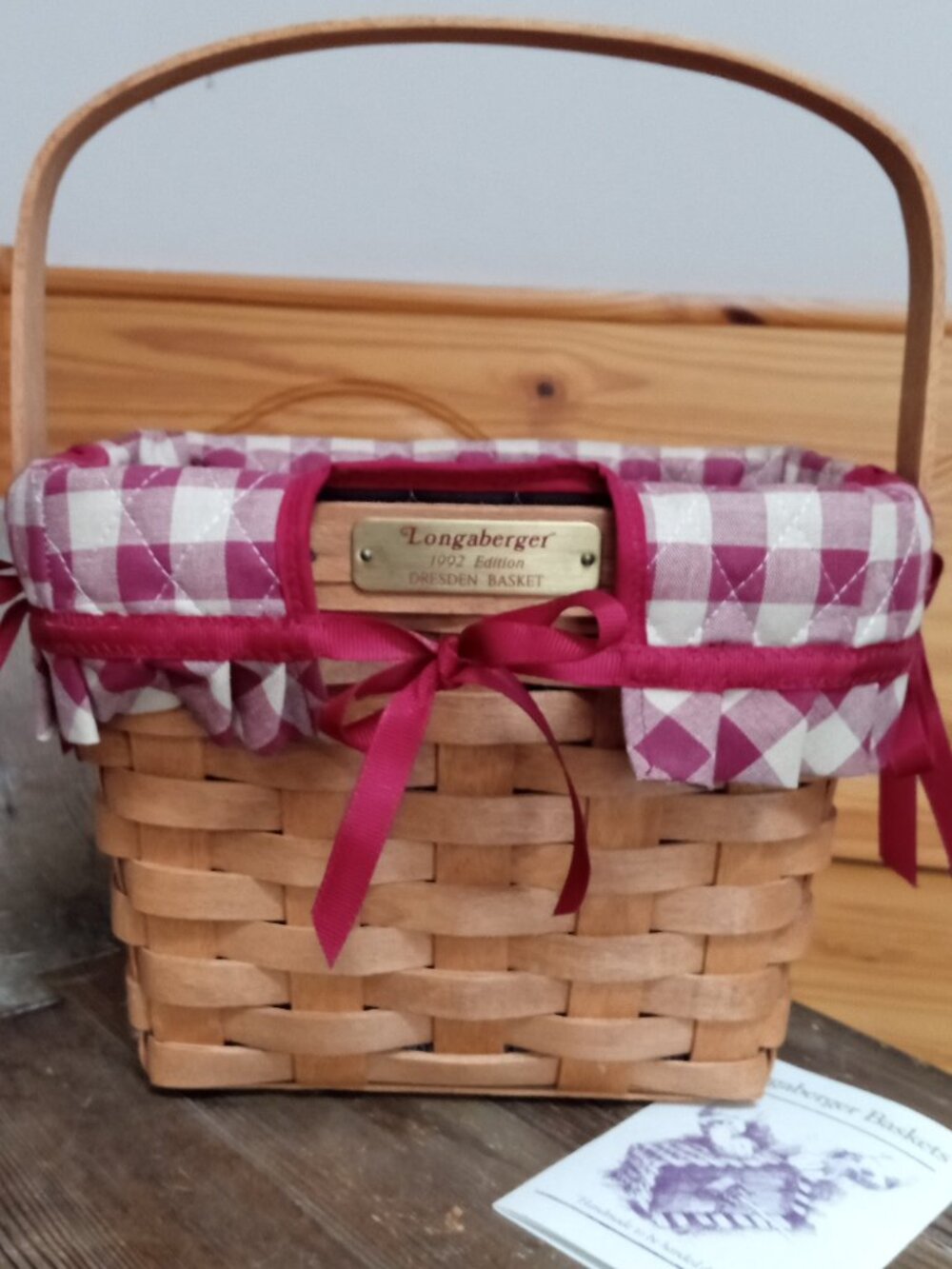 Longaberger 1992 Dresden Basket 10014